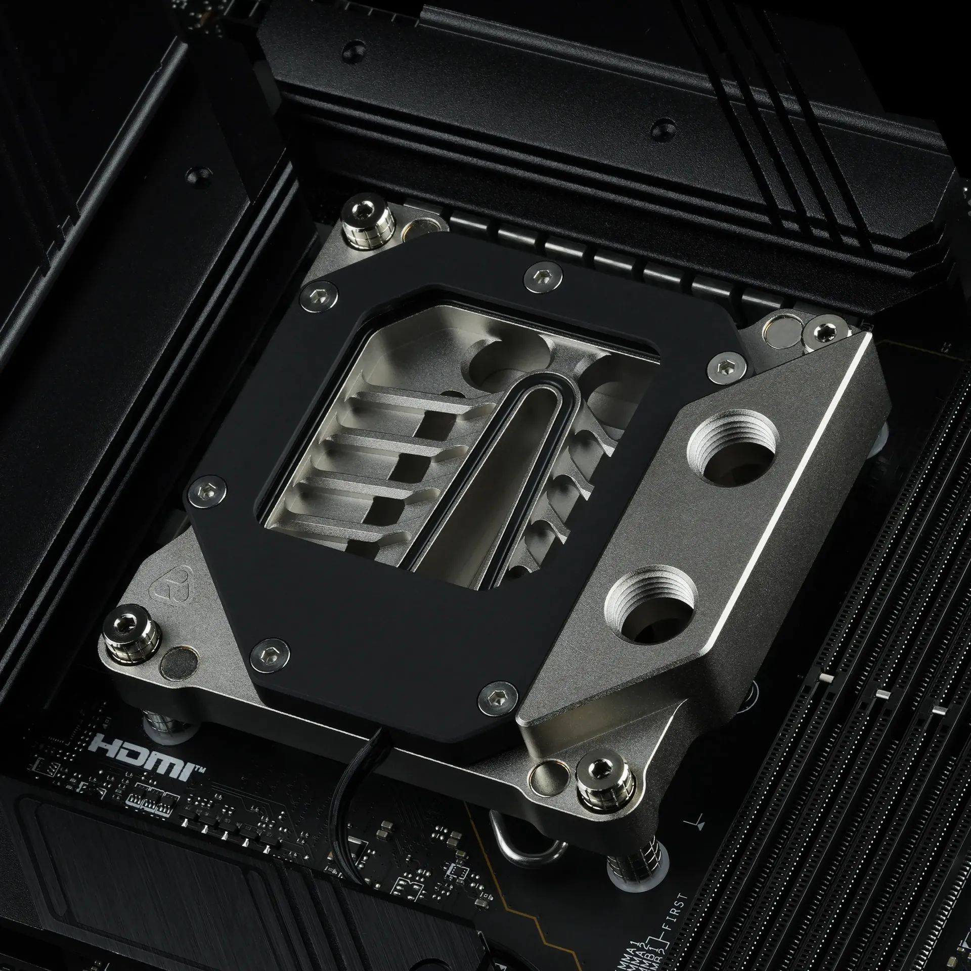 Thermal Grizzly DeltaMate Premium CPU Block - MPII INTEL 1851 - Black / Glass