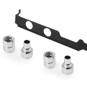 Alphacool ES PCIe Slot Bracket 2x G1/4 Female Thread and Cable Pass-Through