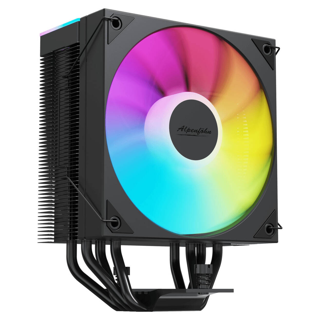 Alpenfohn Matterhorn 2 Aurora Black CPU Cooler, 200 W TDP, 120 mm PWM Fan, ARGB - Black : image 2