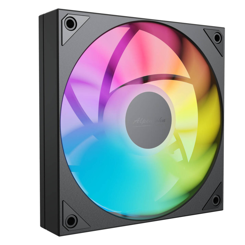 Alpenfohn Matterhorn 2 Aurora Max CPU Cooler, 250 W TDP, Dual-Tower, 2x 120 mm PWM, ARGB – Black : image 5