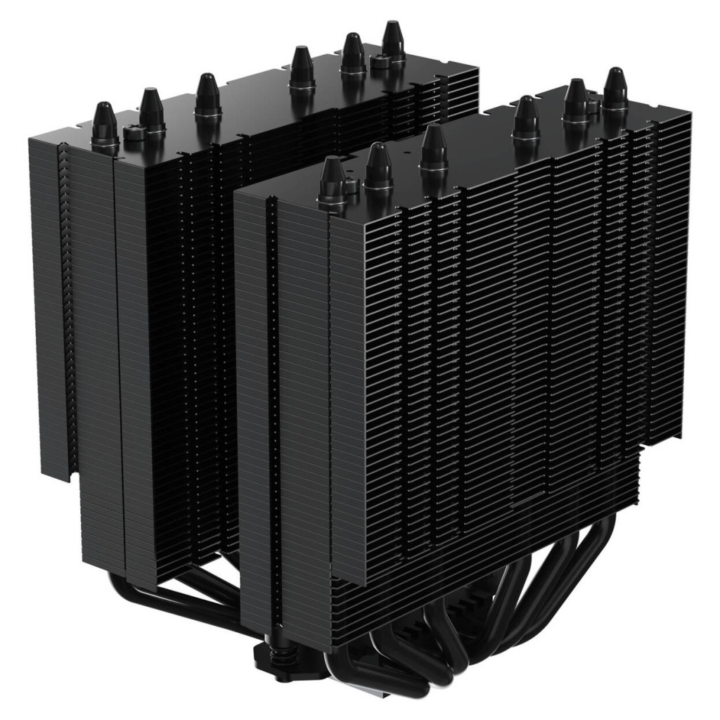 Alpenfohn Matterhorn 2 Aurora Max CPU Cooler, 250 W TDP, Dual-Tower, 2x 120 mm PWM, ARGB – Black : image 8