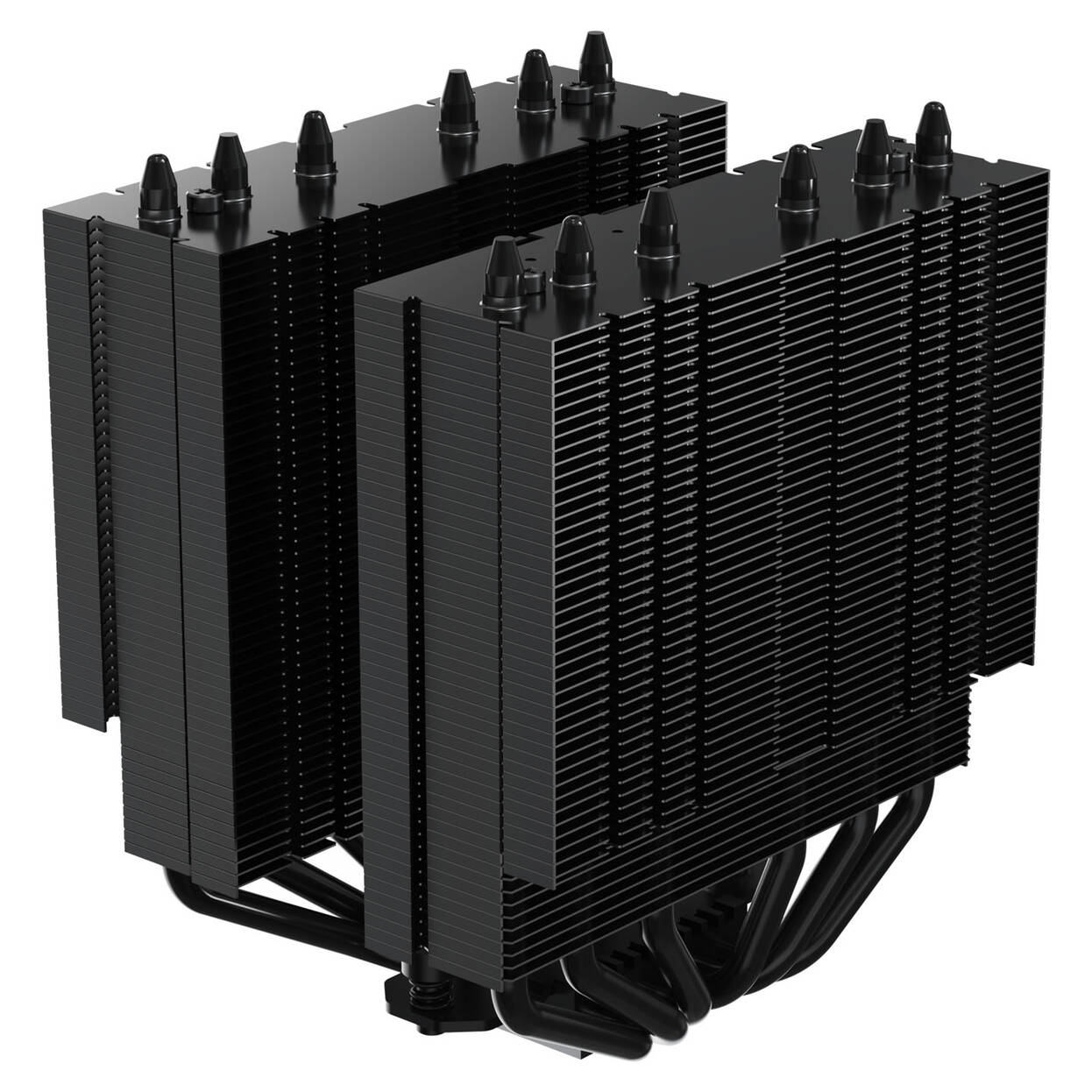 Alpenfohn Matterhorn 2 Aurora Max CPU Cooler, 250 W TDP, Dual-Tower, 2x 120 mm PWM, ARGB – Black : image 8