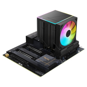 Alpenfohn Matterhorn 2 Aurora Max CPU Cooler, 250 W TDP, Dual-Tower, 2x 120 mm PWM, ARGB – Black : image 10