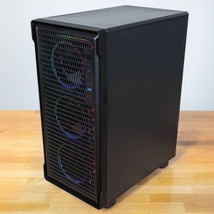 Kolink AM2 ARGB PC Case, Midi-Tower, ATX, Tempered Glass – includes 4x 120mm fans, black : image 2