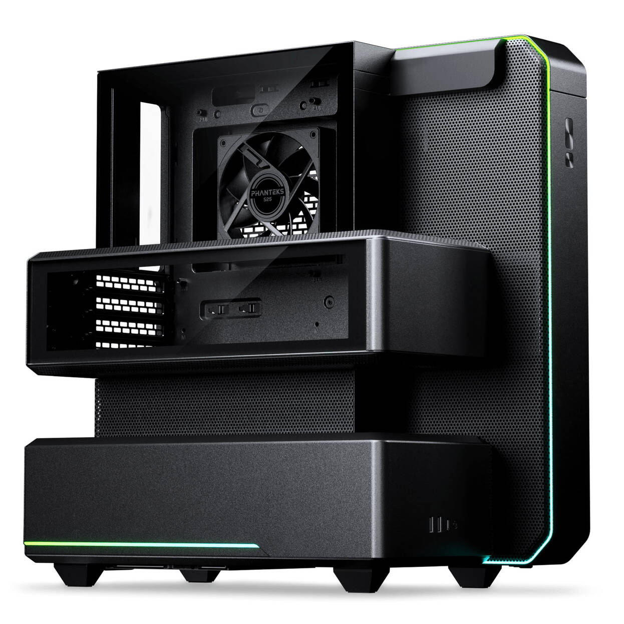 Phanteks EX5 PC Case, Midi-Tower, ATX, Direct Cooling - Black : image 1