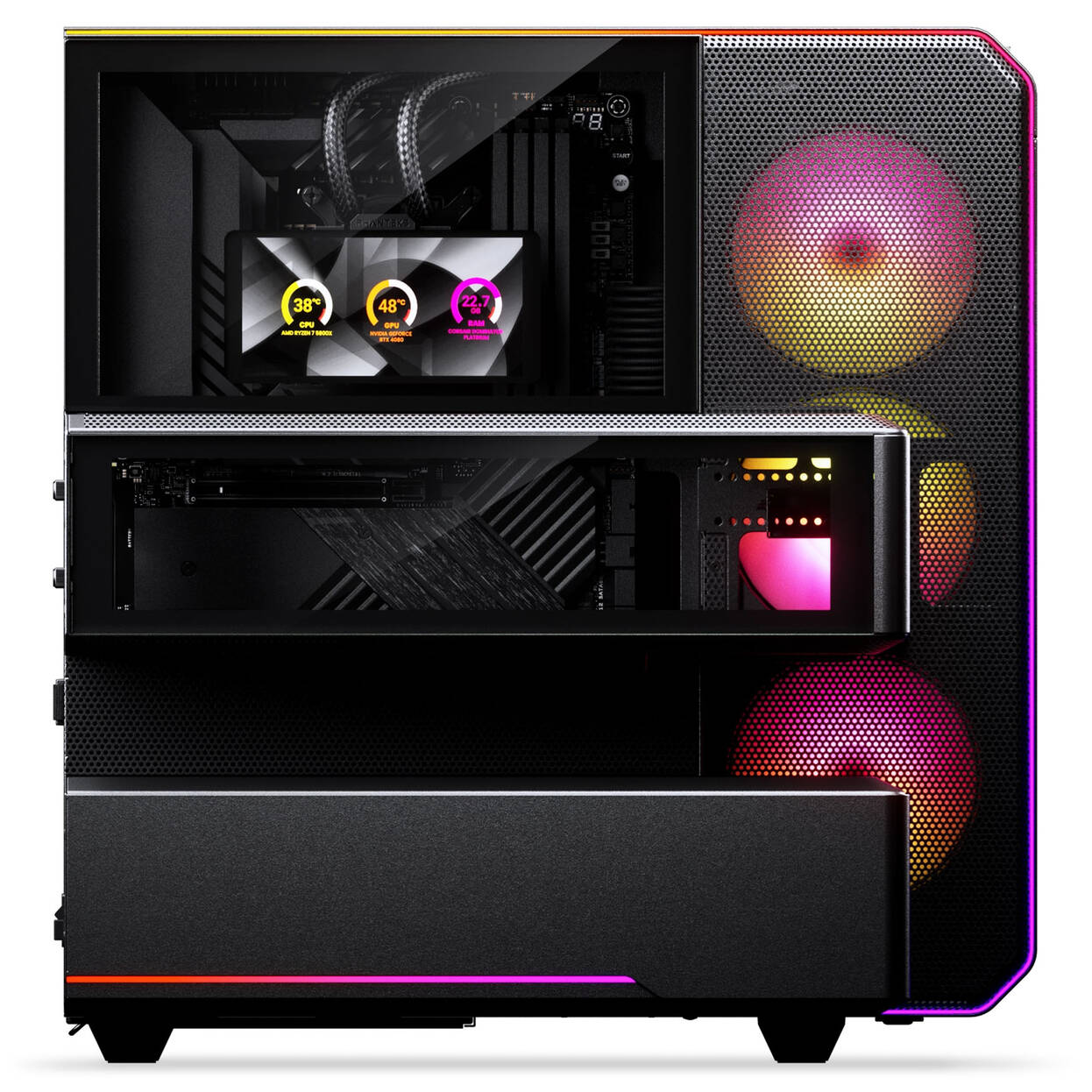 PHANTEKS EX5 MAX Midi Tower, ATX, inc. S25 360 ARGB All-in-One Liquid Cooler - Black : image 6
