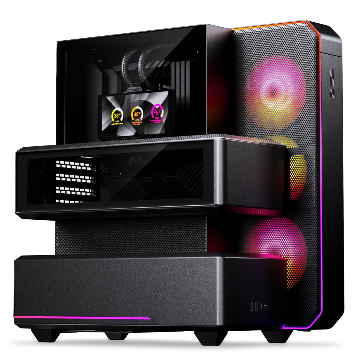 PHANTEKS EX5 MAX Midi Tower, ATX, inc. S25 360 ARGB All-in-One Liquid Cooler - Black : image 1