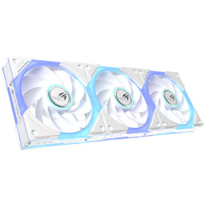 ASUS ROG Eurux GR120 ARGB PWM Fan – Reverse Blade, 3-Pack, White : image 2