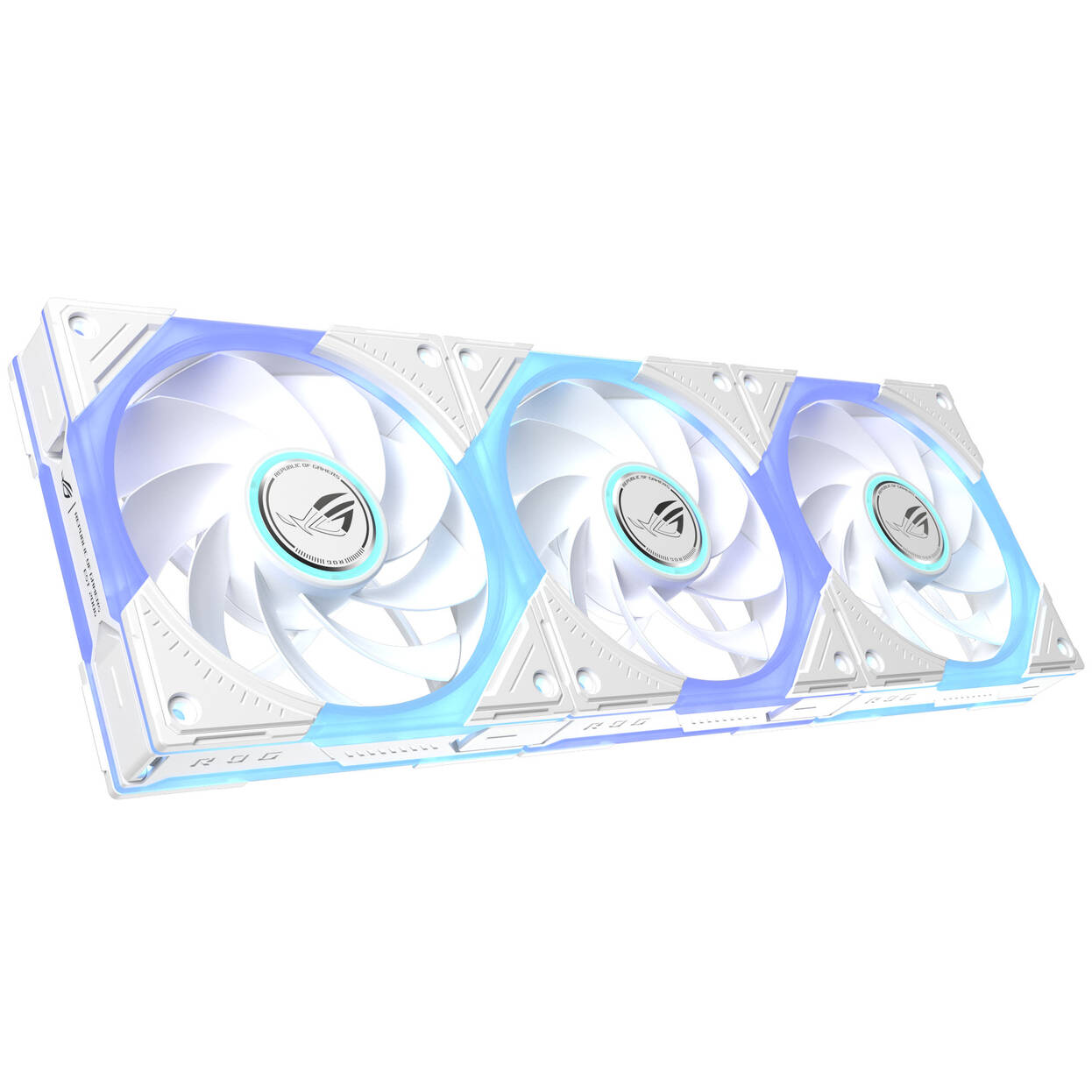 ASUS ROG Eurux GR120 ARGB PWM Fan – Reverse Blade, 3-Pack, White : image 2