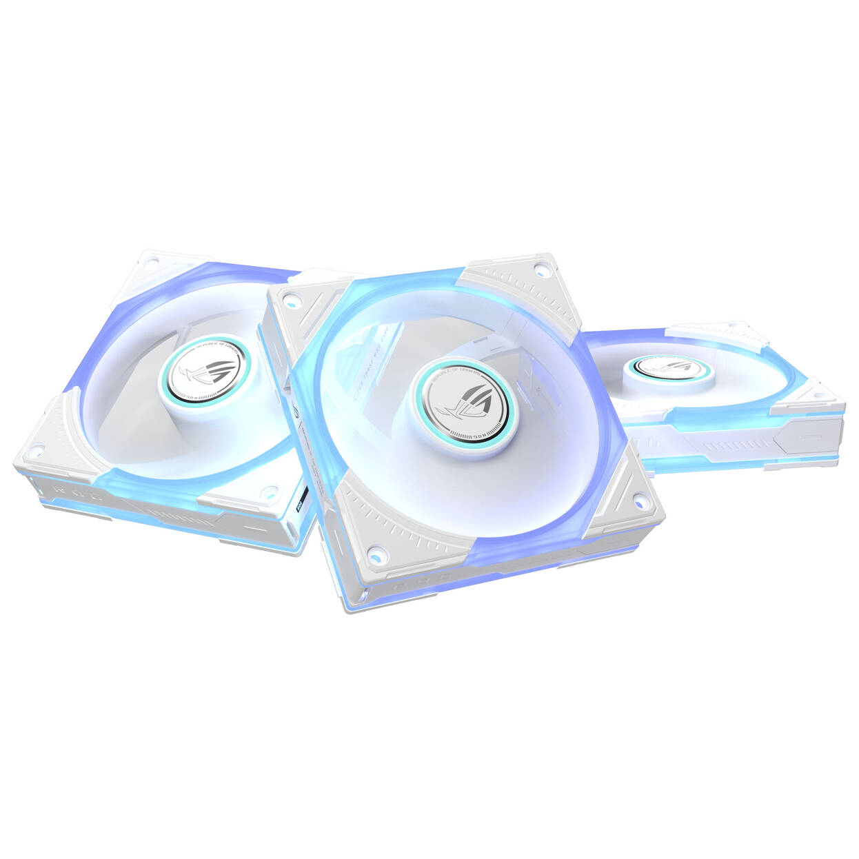 ASUS ROG Eurux GR120 ARGB PWM Fan – Reverse Blade, 3-Pack, White : image 3