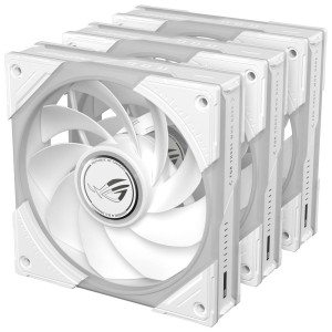 ASUS ROG Eurux GR120 ARGB PWM Fan – Reverse Blade, 3-Pack, White : image 4