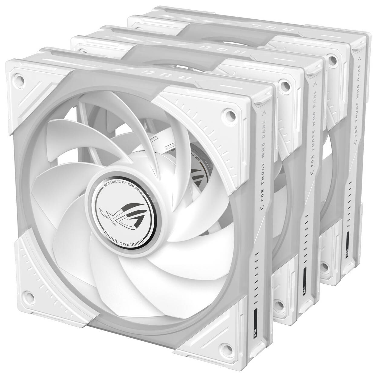 ASUS ROG Eurux GR120 ARGB PWM Fan – Reverse Blade, 3-Pack, White : image 4