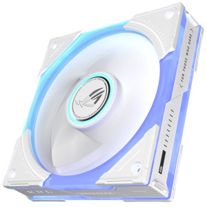 ASUS ROG Eurux GR120 ARGB PWM Fan – Reverse Blade, 3-Pack, White : image 9