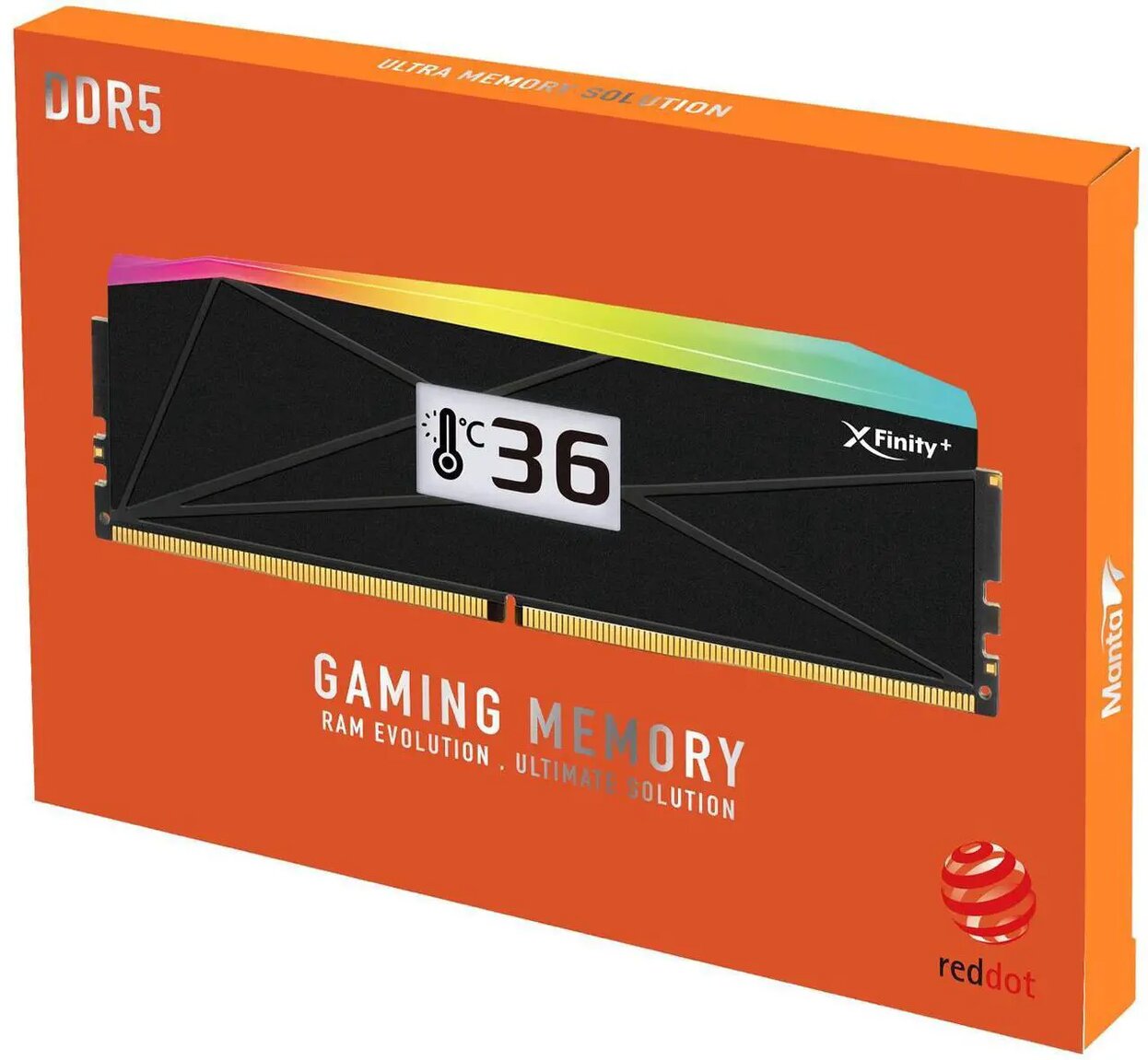 V-Color Manta XFinity+ aRGB DDR5-6000 RAM, CL28, XMP/EXPO - 32 GB Dual Kit, black : image 3