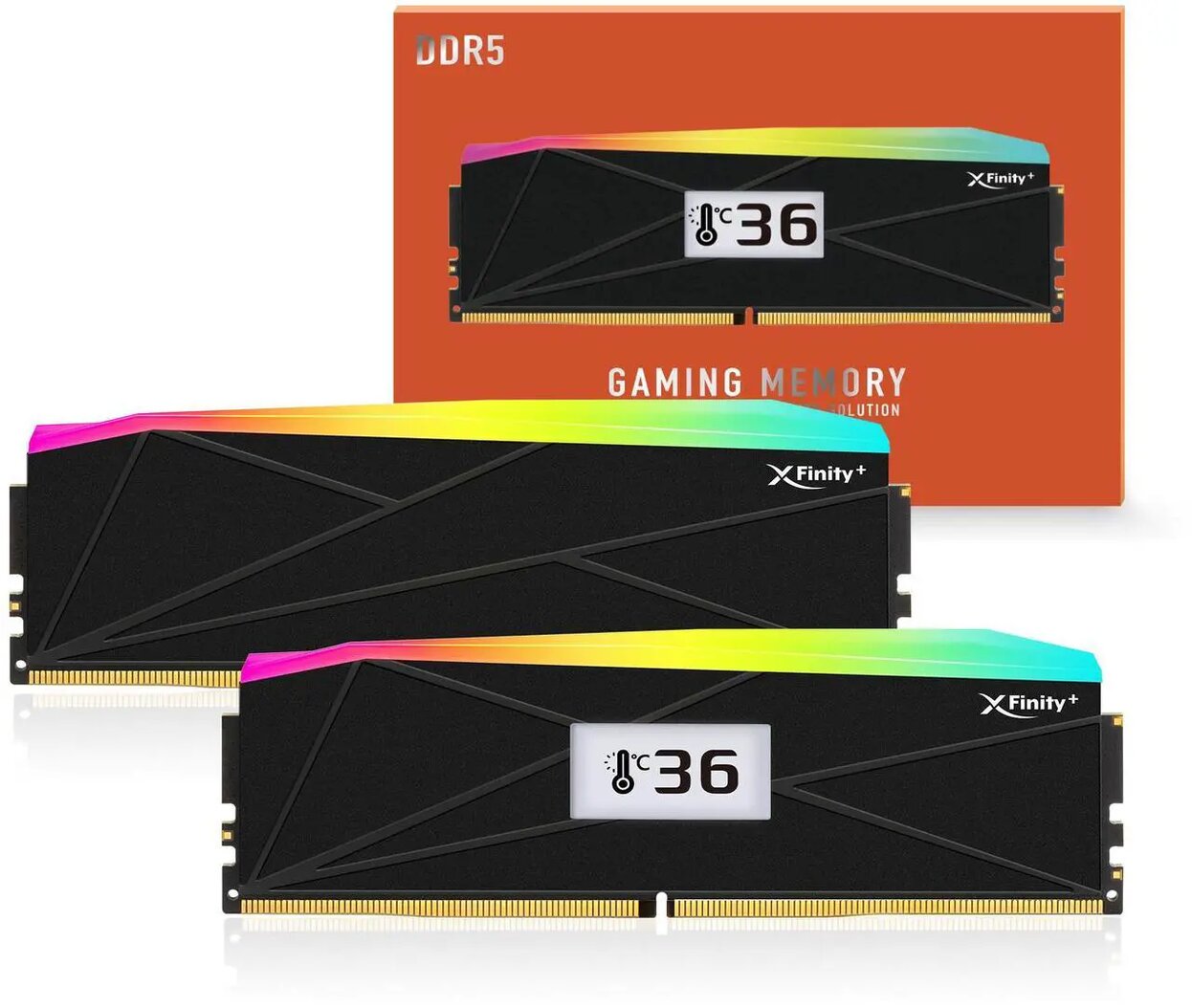 V-Color Manta XFinity+ aRGB DDR5-6000 RAM, CL28, XMP/EXPO - 32 GB Dual Kit, black : image 4