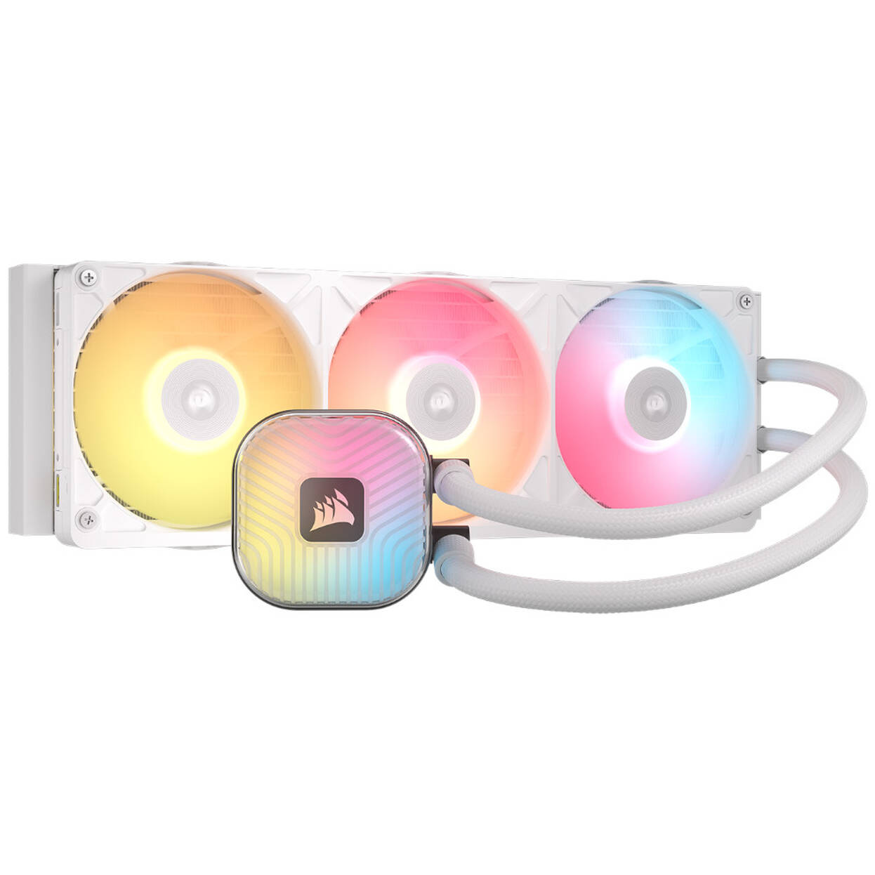 CORSAIR iCUE LINK TITAN 360 RX RGB CPU Water Cooler, 360 mm, RGB, iCUE LINK - white : image 1