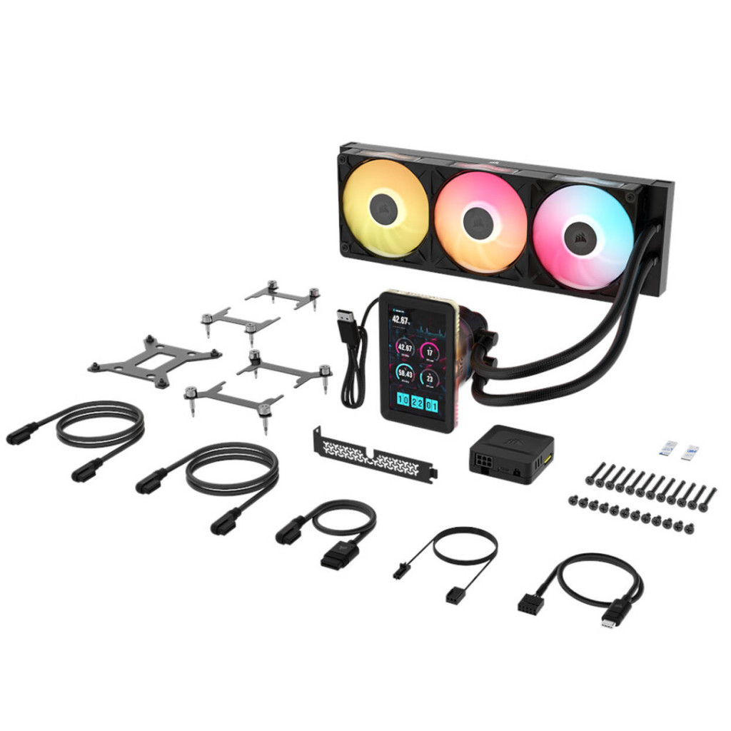 CORSAIR iCUE LINK TITAN 360 RX LCD AiO Liquid Cooler, 360 mm, RGB - Black : image 7