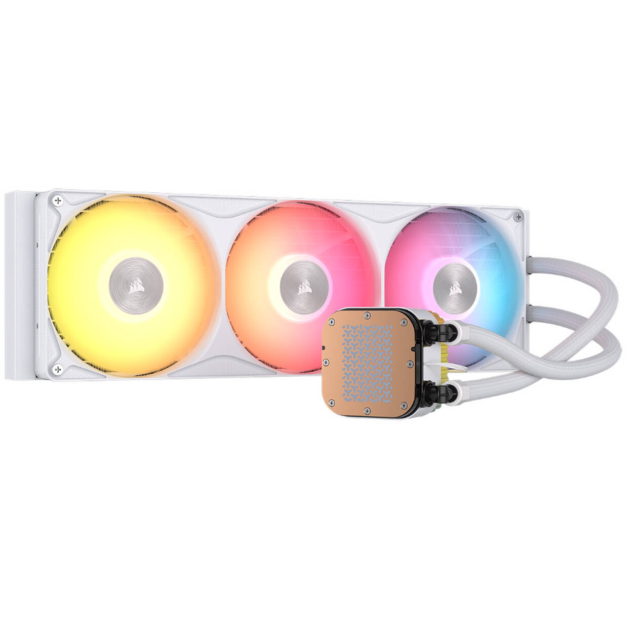 CORSAIR NAUTILUS II 360 RS ARGB CPU Water Cooling, 360 mm, RS-II-ARGB Fans - White : image 2