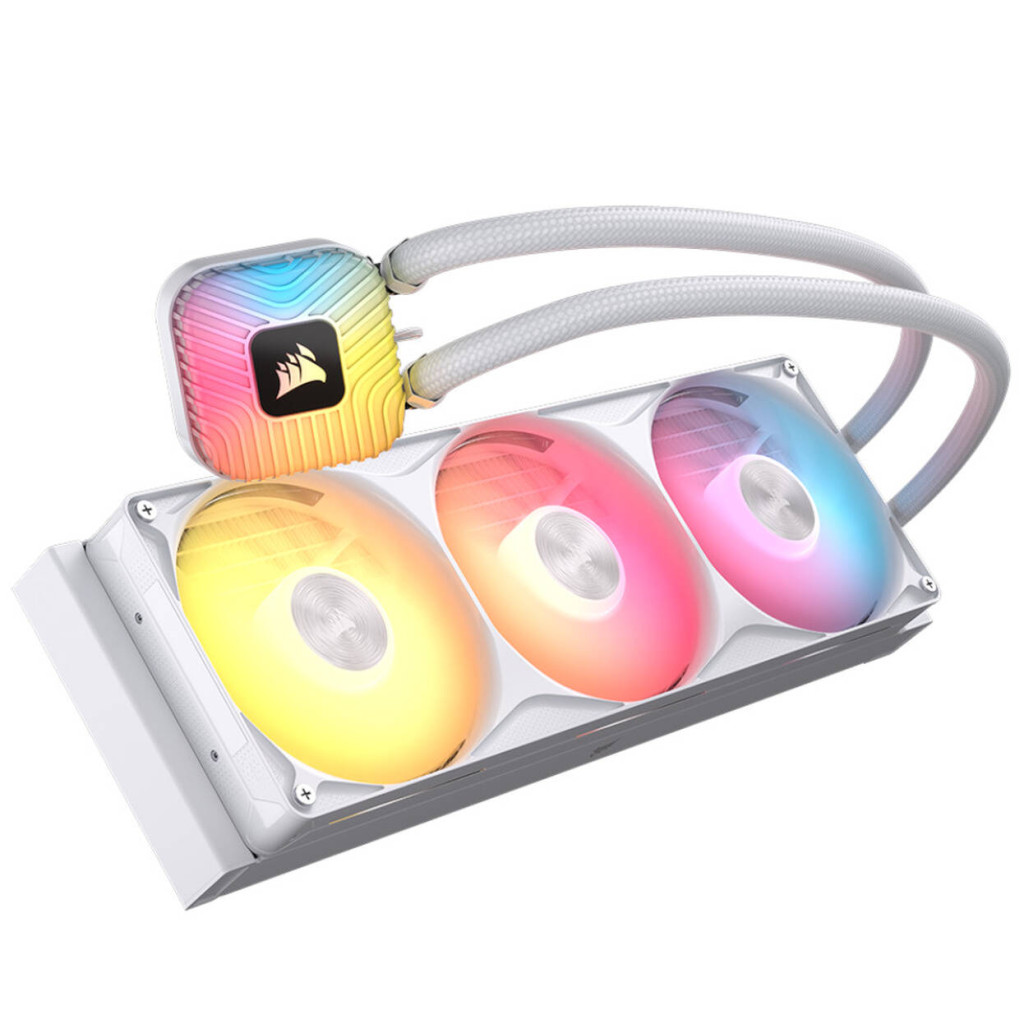 CORSAIR NAUTILUS II 360 RS ARGB CPU Water Cooling, 360 mm, RS-II-ARGB Fans - White : image 3