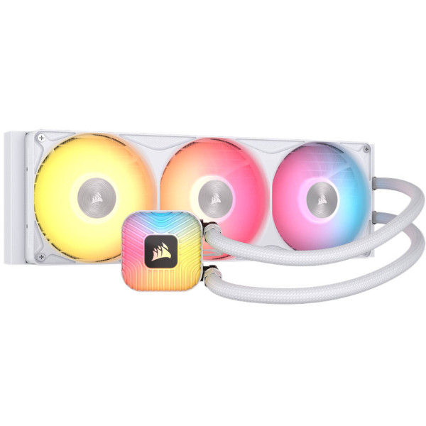 CORSAIR NAUTILUS II 360 RS ARGB CPU Water Cooling, 360 mm, RS-II-ARGB Fans – White