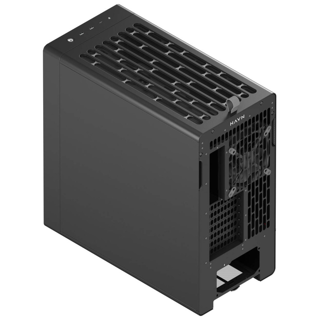 HAVN BF 360 Flow Solid PC Case, Midi-Tower, E-ATX - Black