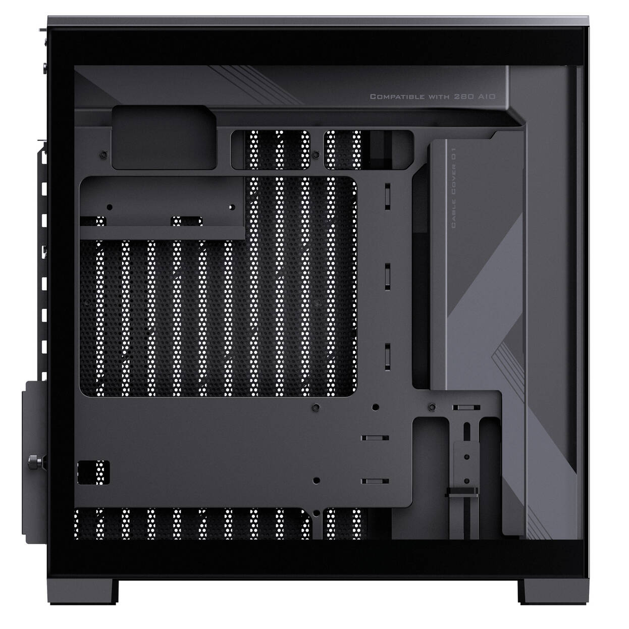 Jonsbo D34 PC Case with Digital Display, mATX, Tempered Glass Mini Tower - Black : image 11