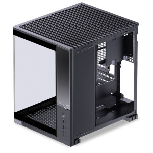 Jonsbo D34 PC Case with Digital Display, mATX, Tempered Glass Mini Tower - Black : image 4