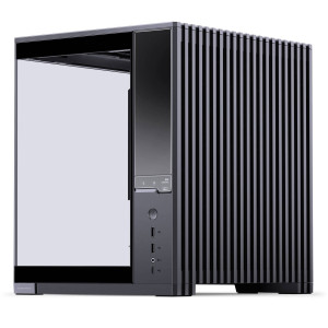 Jonsbo D34 PC Case with Digital Display, mATX, Tempered Glass Mini Tower - Black : image 3