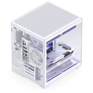 Jonsbo D34 PC Case with Digital Display, mATX, Tempered Glass Mini Tower - White : image 11
