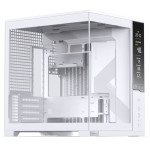 Jonsbo D34 PC Case with Digital Display, mATX, Tempered Glass Mini Tower - White