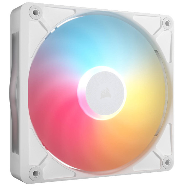 CORSAIR iCUE LINK RX140 RGB PWM Fan, 140mm, 1,700 RPM – White