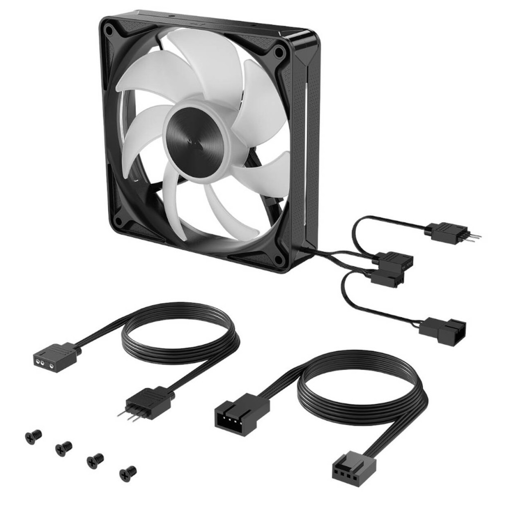 Corsair RS120 II ARGB 120mm Fan, PWM, ARGB - Black : image 6