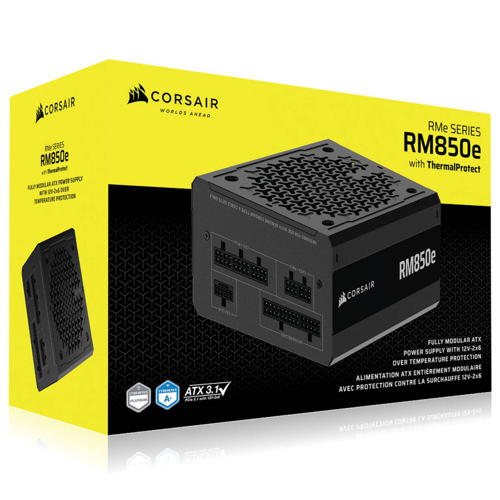 Corsair RMe Series (3rd Gen), RM850e ThermalProtect Platinum Power Supply, modular, ATX 3.1, PCIe 5.1 - 850 Watt : image 11