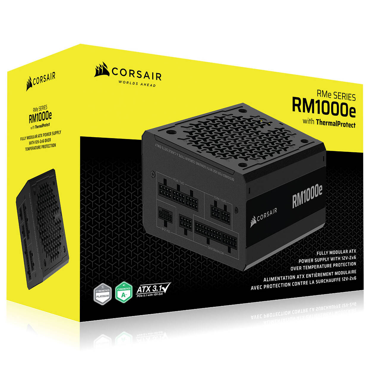 Corsair RMe Series (3rd Gen), RM1000e ThermalProtect Platinum Power Supply, modular, ATX 3.1, PCIe 5.1 - 1000 Watt : image 11