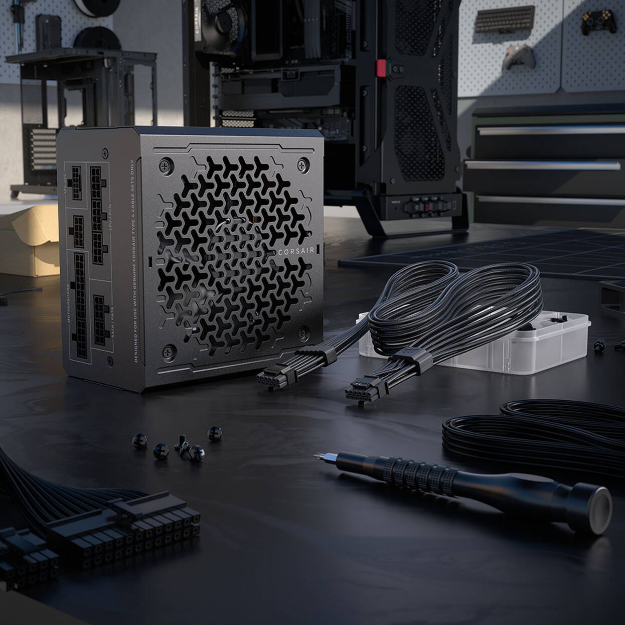 Corsair RMe Series (3rd Gen), RM1000e ThermalProtect Platinum Power Supply, modular, ATX 3.1, PCIe 5.1 - 1000 Watt : image 9