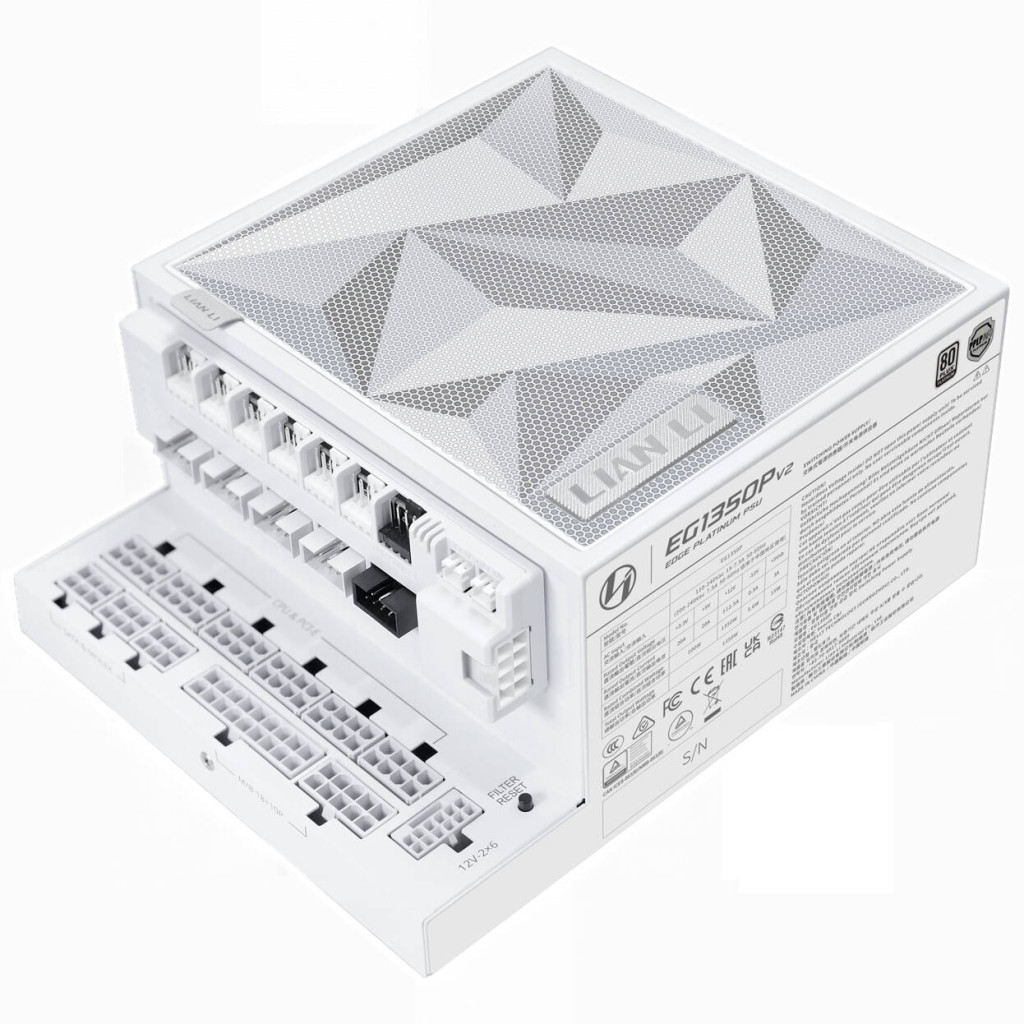 Lian Li EDGE Platinum V2 Power Supply with EDGE Hub ADV - white, 1,350W
