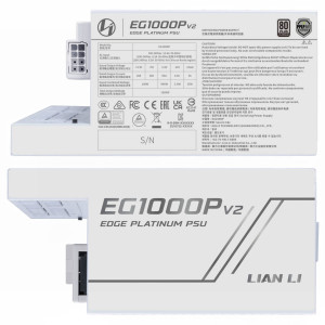 Lian Li EDGE Platinum V2 Power Supply with EDGE Hub V2 - White, 1,000W