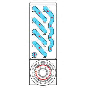 Barrow Commercial Grade Universal Distro Panel with 17w PWM Pump - SS/POM