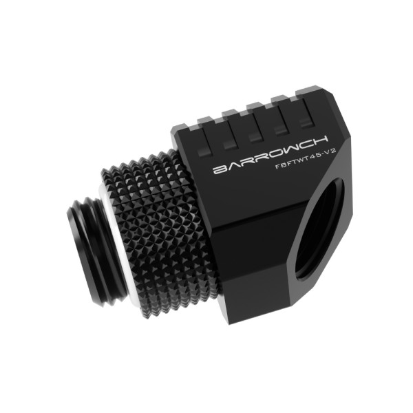 BarrowCH G1/4 Limited Edition Male Rotary, 45 Degree Female Angle – Matt Black