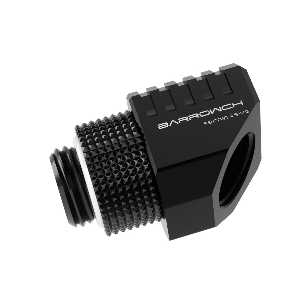 BarrowCH G1/4 Limited Edition Male Rotary, 45 Degree Female Angle - Matt Black