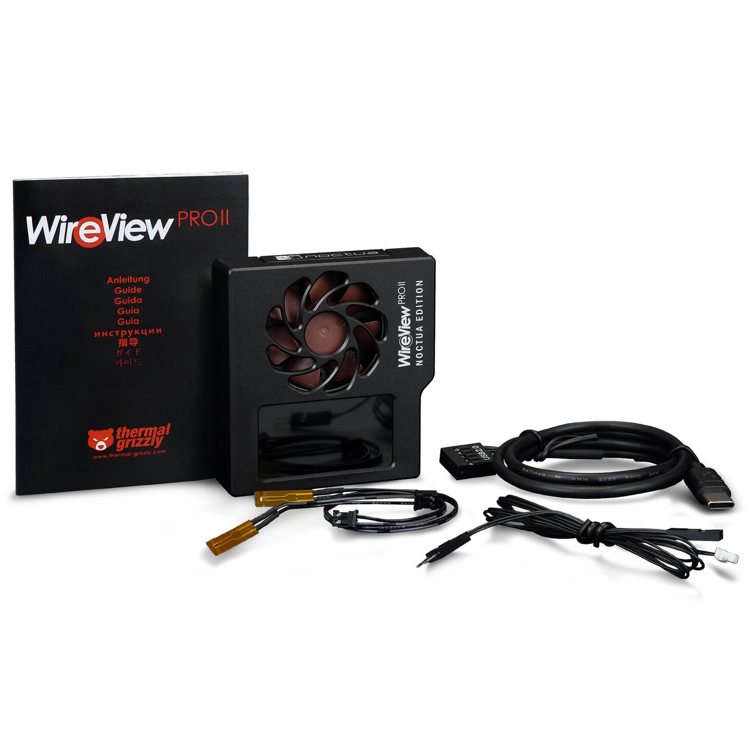 Thermal Grizzly WireView Pro II GPU Noctua Edition, 12V-2x6, TFT-IPS – Black, Normal : image 6