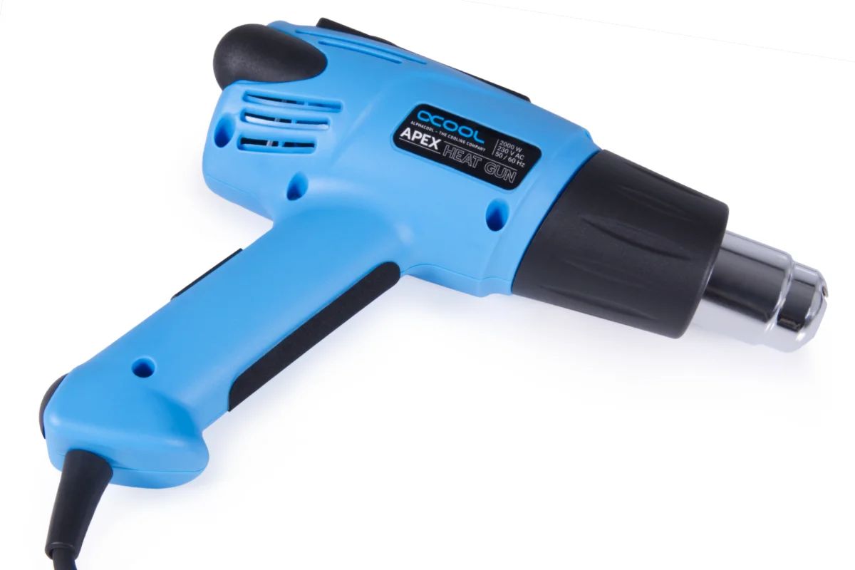 Alphacool Apex HardTube Heat Gun with LCD 2000W 80-650°C - UK Plug : image 4