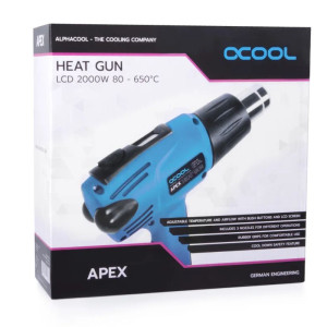 Alphacool Apex HardTube Heat Gun with LCD 2000W 80-650°C - UK Plug : image 8