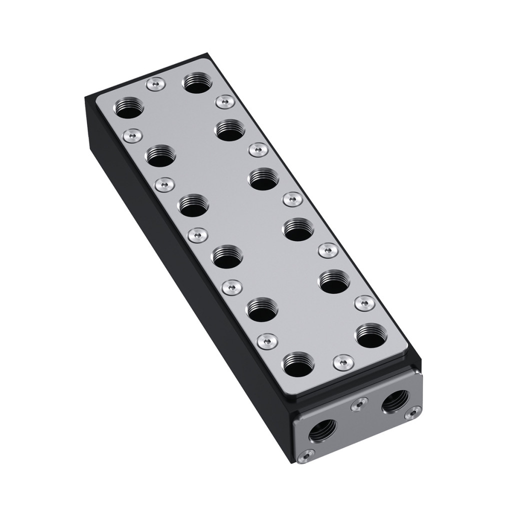 Barrow Commercial Grade G1/4 Parallel 6 Way Manifold - SS/POM