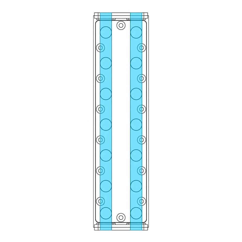 Barrow Commercial Grade G1/4 Parallel 9 Way Manifold - SS/POM