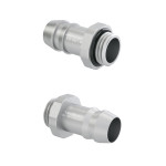 Barrow G1/4 Commercial Grade 10mm (3/8") Stainless Steel Barb Fitting (2 Pack) - Silver