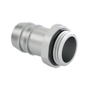 Barrow G3/8 Commercial Grade 12.7mm (1/2") Stainless Steel Barb Fitting (2 Pack) - Silver