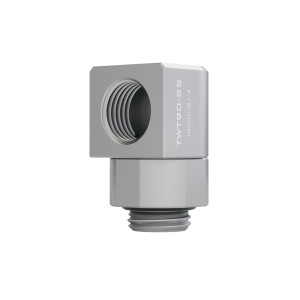 Barrow G1/4 Commercial Grade 90 Degree Stainless Steel, Male / Female Rotary - Silver